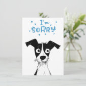 Schattige Dog Cartoon Verjaardag Grappige verlate (Staand voorkant)