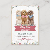 Schattige Dog Groomer Loyalty-Kaart Visitekaartje (Achterkant)