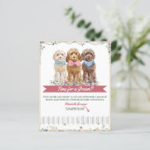 Schattige Dog Groomer Tear Sheet Flyer (Staand voorkant)