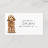 Schattige Dog Grooming Boutique Pet Care Visitekaa Visitekaartje (Achterkant)