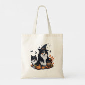 Schattige Dog Halloween Tote Bag (Achterkant)