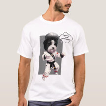 Schattige Dog Karate Master Grappige hond doen kar