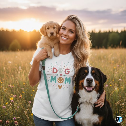 Schattige Dog Mam Quote T-shirt