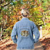 Schattige Dog Mom Pet Photo Splash gepersonaliseer Denim Jacket