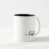 Schattige Dog Mom Two-Tone Coffee Mok (Voorkant rechts)