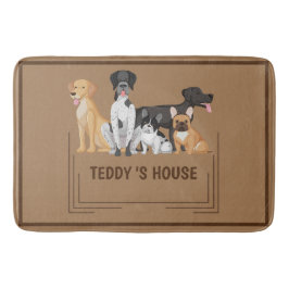 Schattige Dog Pet Welkom Home party DIY naam Badmat