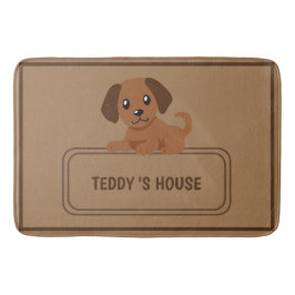 Schattige Dog Pet Welkom Home party DIY naam Badmat