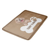 Schattige Dog Pet Welkom Home party DIY naam Badmat (Gekanteld)