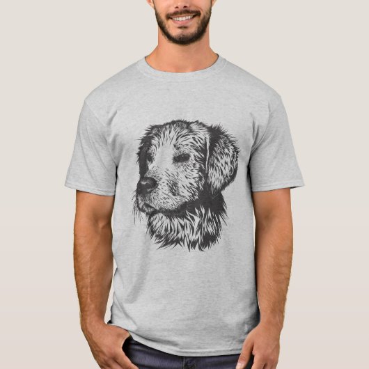 schattige Dog Print Shirt voor Pet Lovers (Voorkant)