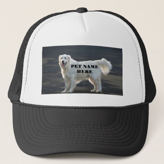 Schattige Dog Standing Afbeelding met Pet Name Tex (Voorkant)