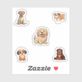 Schattige Dog Sticker Pack (Vel)