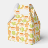 Schattige Dog Toys Pattern Design Favor Box Bedankdoosjes (Achterkant)