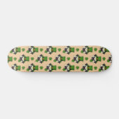 Schattige Dog w Pet en Shamrock St Patrick's Patte Persoonlijk Skateboard (Horizontaal)