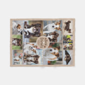 Schattige Dogs Beste Vrienden 10 Foto's Aangepaste Fleece Deken (Voorkant (Horizontaal))