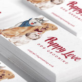 Schattige Dogs Groomer Walker Sitter Visitekaartje