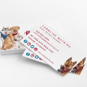 Schattige Dogs Groomer Walker Sitter Visitekaartje