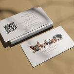 Schattige Dogs Grooming Service Visitekaartje<br><div class="desc">Hondenverzorgingsservice visitekaartje met leuke waterverf verschillende hondenrassen illustraties en een elegant script voor uw persoonlijke informatie. Bekijk onze winkel voor meer overeenkomende objecten uit dit collectie.</div>