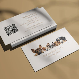 Schattige Dogs Grooming Service Visitekaartje