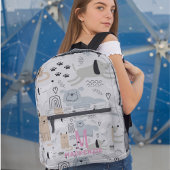 Schattige Dogs Hearts Roze Monogram Gepersonalisee Bedrukte Rugzak