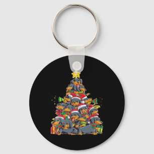 Schattige Dogs Lovers Happy Christmas Funny Dog Ma Sleutelhanger