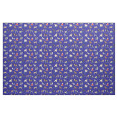 Schattige Dogs Pattern Design Blauw Stof (Yard (91,4 cm))