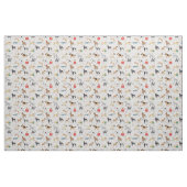 Schattige Dogs Pattern Design Wit Stof (Yard (91,4 cm))
