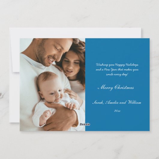 Schattige Dogs Schaatsen zacht blauw Flat Holiday  Feestdagenkaart (Achterkant)