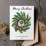 Schattige Dogs Snout Pet Hondenliefhebber Christma Feestdagenkaart<br><div class="desc">Introductie van onze 2023 Pet Lovers Non-Photo Flat Vakantie Groet Kaarten collectie! Omarm de vreugde van het seizoen met een verscheidenheid aan hartverwarmende thema's, perfect voor dierenliefhebbers. Van grillige design tot elegante stijlen, onze selectie biedt een scala aan levendige kleuren en charmante lettertypen, die het ideale canvas bieden om uw...</div>