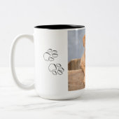 Schattige Dogue de Bordeaux Tweekleurige Koffiemok (Links)