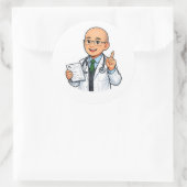 Schattige dokter chibi sticker medische professie (Tas)