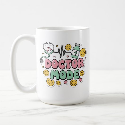 Schattige Dokter Modus Medisch Koffiemok (Links)