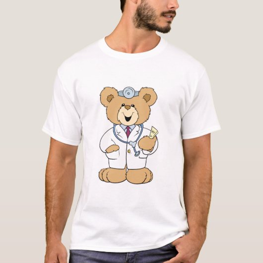 Schattige Dokter Teddibeer T-shirt (Voorkant)