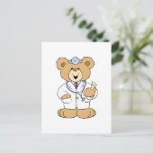 Schattige Dokter Teddybeer Briefkaart (Staand voorkant)