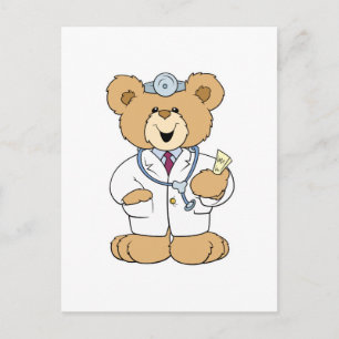 Schattige Dokter Teddybeer Briefkaart