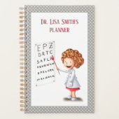 Schattige dokter verpleegkundige eenvoudig geïllus planner (Voorkant)