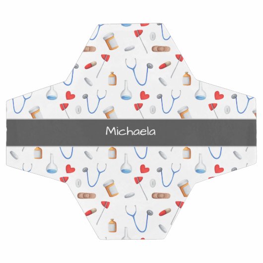 Schattige Dokter Verpleegkundige Geneeskunde Klini Voetbal (Enkel)