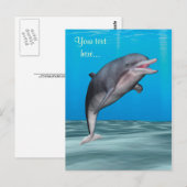 Schattige dolfijn briefkaart (Voorkant / Achterkant)