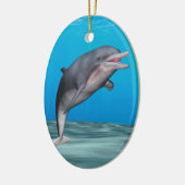 Schattige dolfijn keramisch ornament (Links)