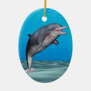 Schattige dolfijn keramisch ornament