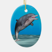 Schattige dolfijn keramisch ornament (Achterkant)