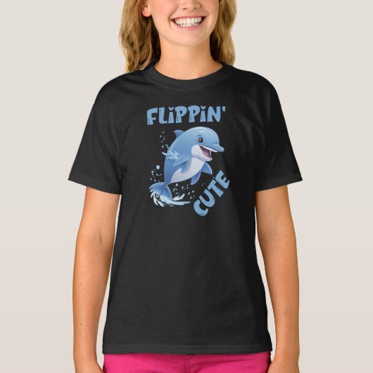 Schattige Dolfijn Kinderen T-shirt (Voorkant)