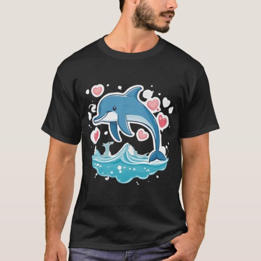 Schattige dolfijn t-shirt (Voorkant)