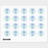 Schattige Dolfijn Zee Creature - Candle Business Ronde Sticker (Vel)