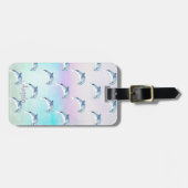 Schattige Dolfijnen, op maat gesneden lijnen Bagagelabel (Voorkant horizontaal)