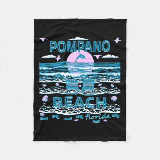 Schattige Dolfijnliefhebber Familie Pompano Beach  Fleece Deken