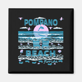 Schattige Dolfijnliefhebber Familie Pompano Beach  Magneet