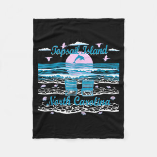 Schattige Dolfijnliefhebber Familie Topsail Island Fleece Deken