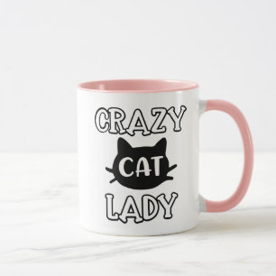 Schattige Dolle Kat Vrouw Kitten Kitty Moeder Cade Mok