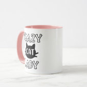 Schattige Dolle Kat Vrouw Kitten Kitty Moeder Cade Mok (Voorkant links)
