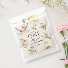 schattige domme gans, Eén domme gans 1ste verjaard Bedankzakje